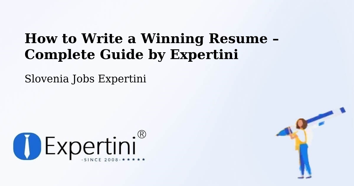 Resume Writing Guide for Job Seekers – Ig - Ig, Slovenia Jobs Expertini